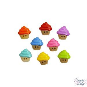 Birthday Cupcakes- Dress It Up Buttons Jesse James